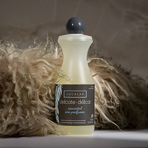 bottle of unscented eucalan wool wash